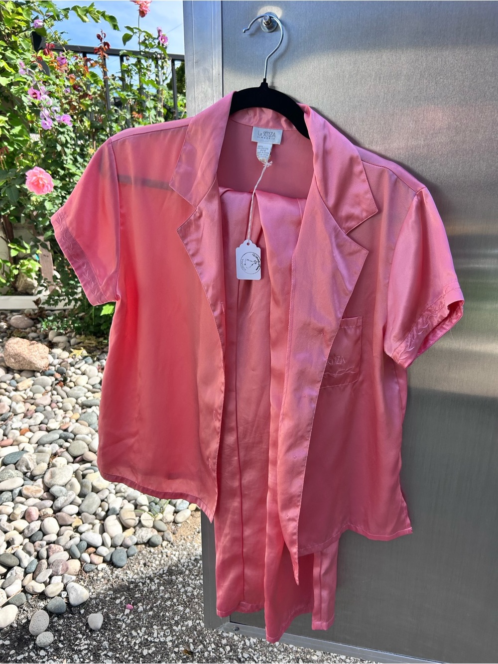 90s La Senza satin 2 piece set